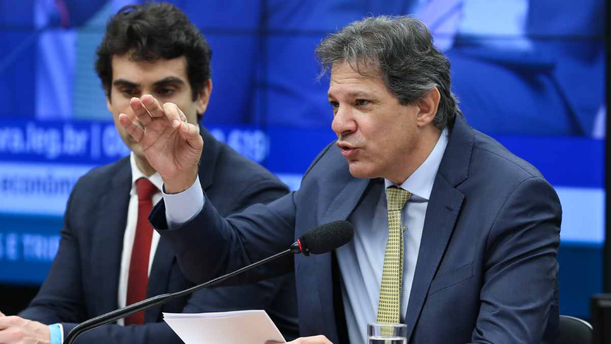Fernando Haddad falando sobre novo meta fiscal e reforma tributária