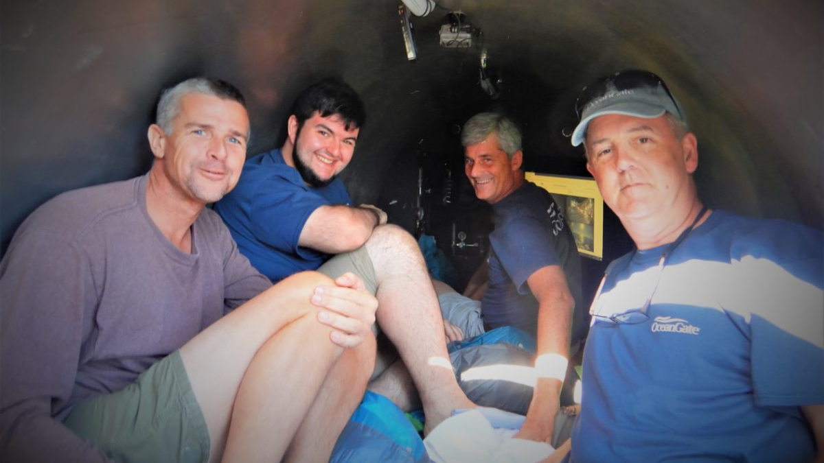 Pessoas que embarcaram no submarino Titan, para ver os destroços do Titanic