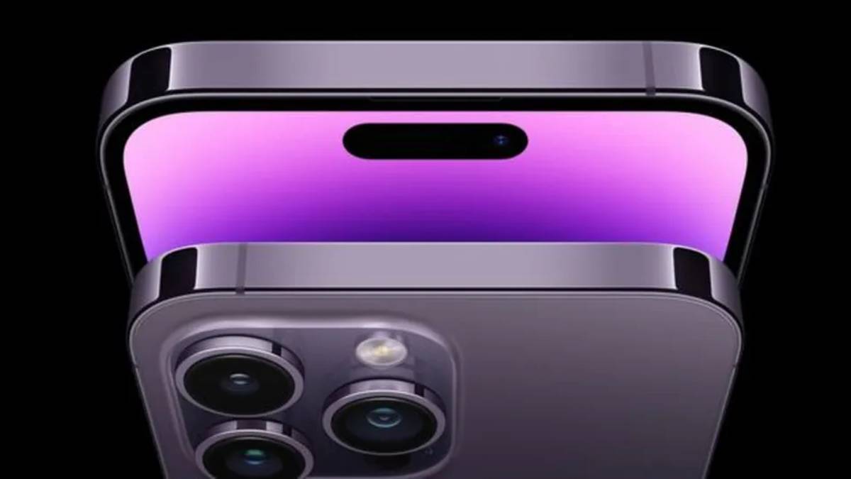 Imagem vista de cima do novo Iphone15