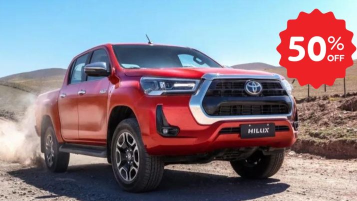 hilux 2023 com desconto de 50% carro