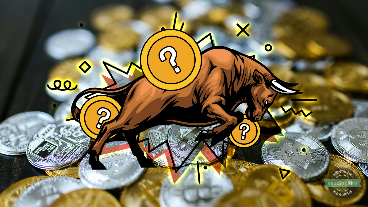 Bull market criptomoedas cripto touro – Montagem Andrei Morais, Shutterstock, Pexels
