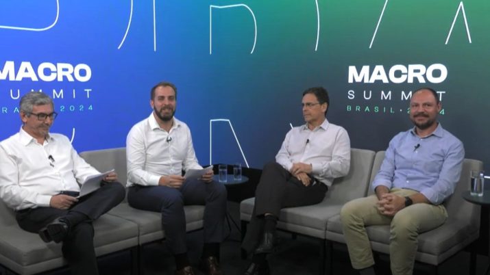 Marcos Mendes e Daniel Leichsenring (à direita), durante o Macro Summit 2024