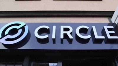 Logo da Circle, emissora da stablecoin USDC (USDC)