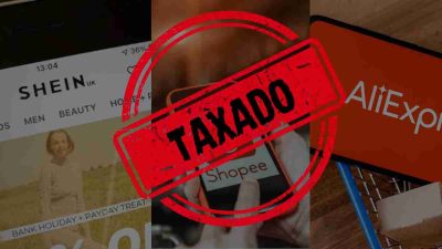Taxação de varejistas internacionais como shein, shopee e aliexpress. taxas. comprinhas online. taxação das blusinhas.