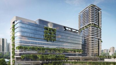 Projeção do novo edifício que será construído pelo TRXF11 para o Einstein