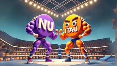 Nubank (ROXO34) e Itaú (ITUB4)