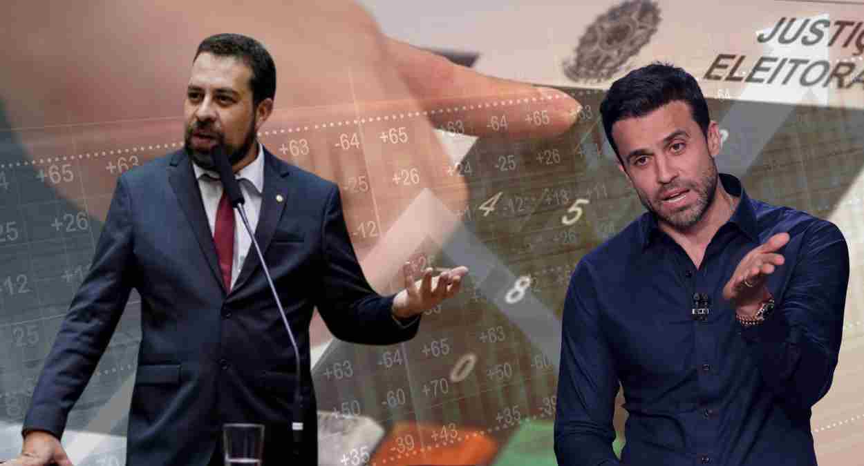 Da esquerda para direita: Guilherme Boulos (PSOL) e Pablo Marçal (PRTB)
