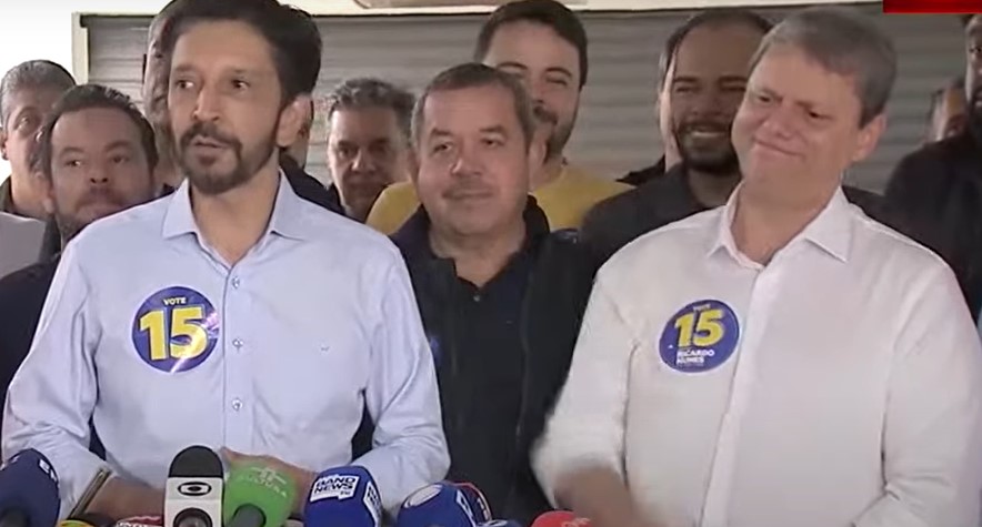 Ricardo Nunes e Tarcisio de Freitas