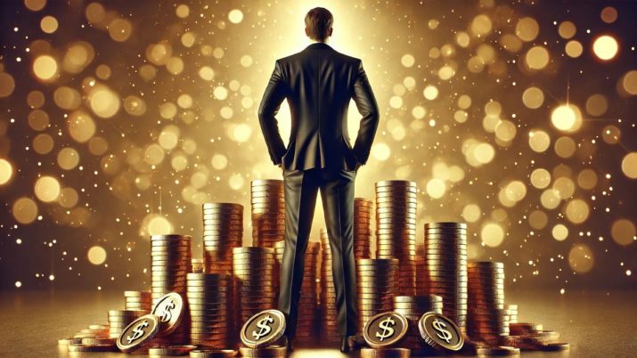 Bilionários, dinheiro, rico, empresários, montanha de dinheiro.