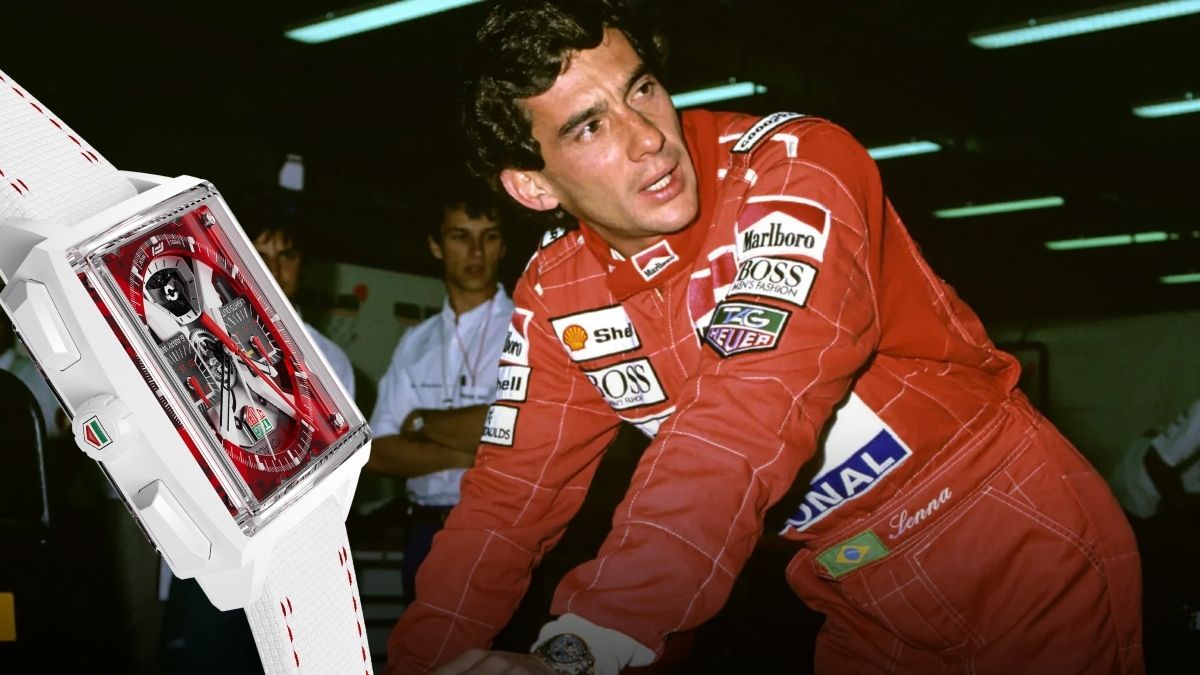ayrton senna fórmula 1 luxo carros de corrida tag heuer lvmh relógio