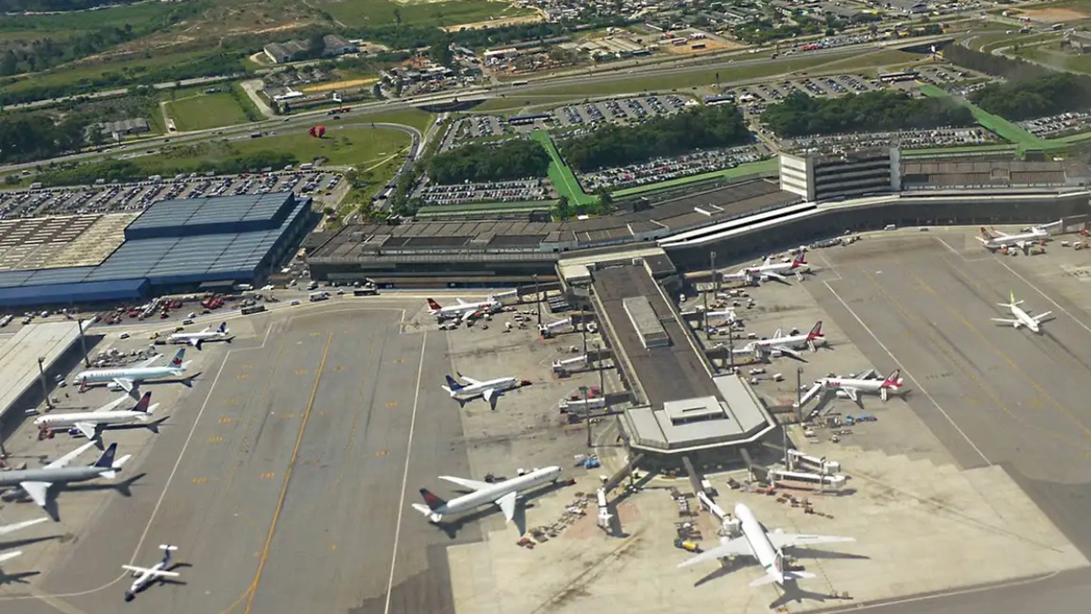 Invepar, concessionária do aeroporto de Guarulhos.