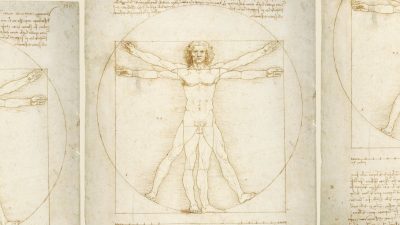 o homem vitruviano obra de arte