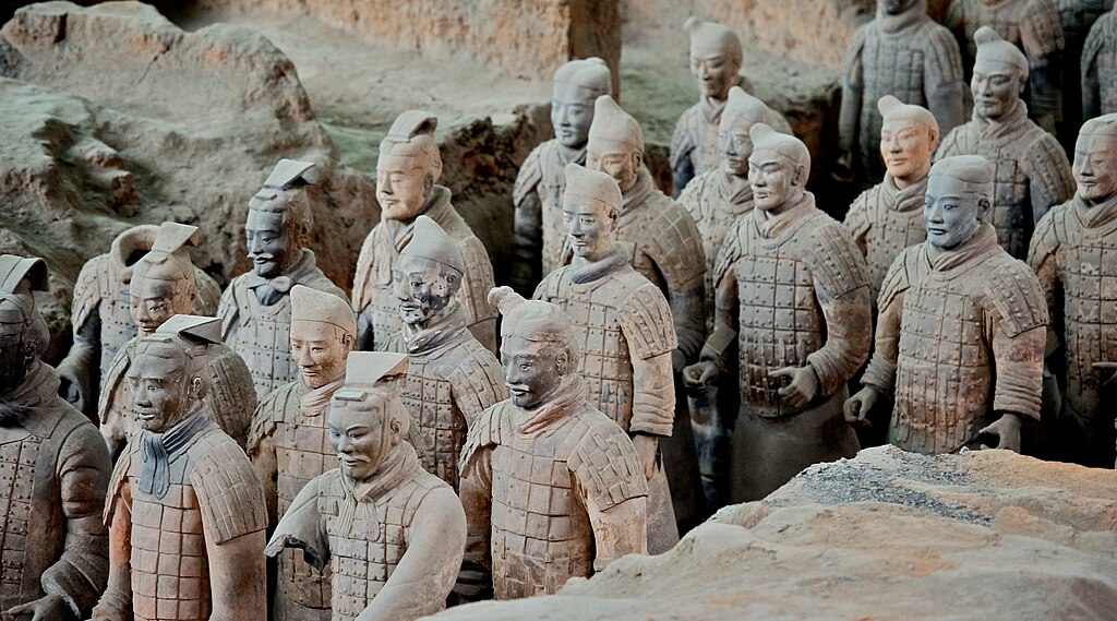 O exército de terracota chinês