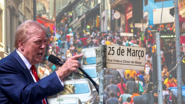 Trump olhando para 25 de março