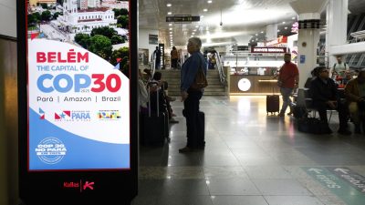 Anúncio sobre a COP30 em Belém