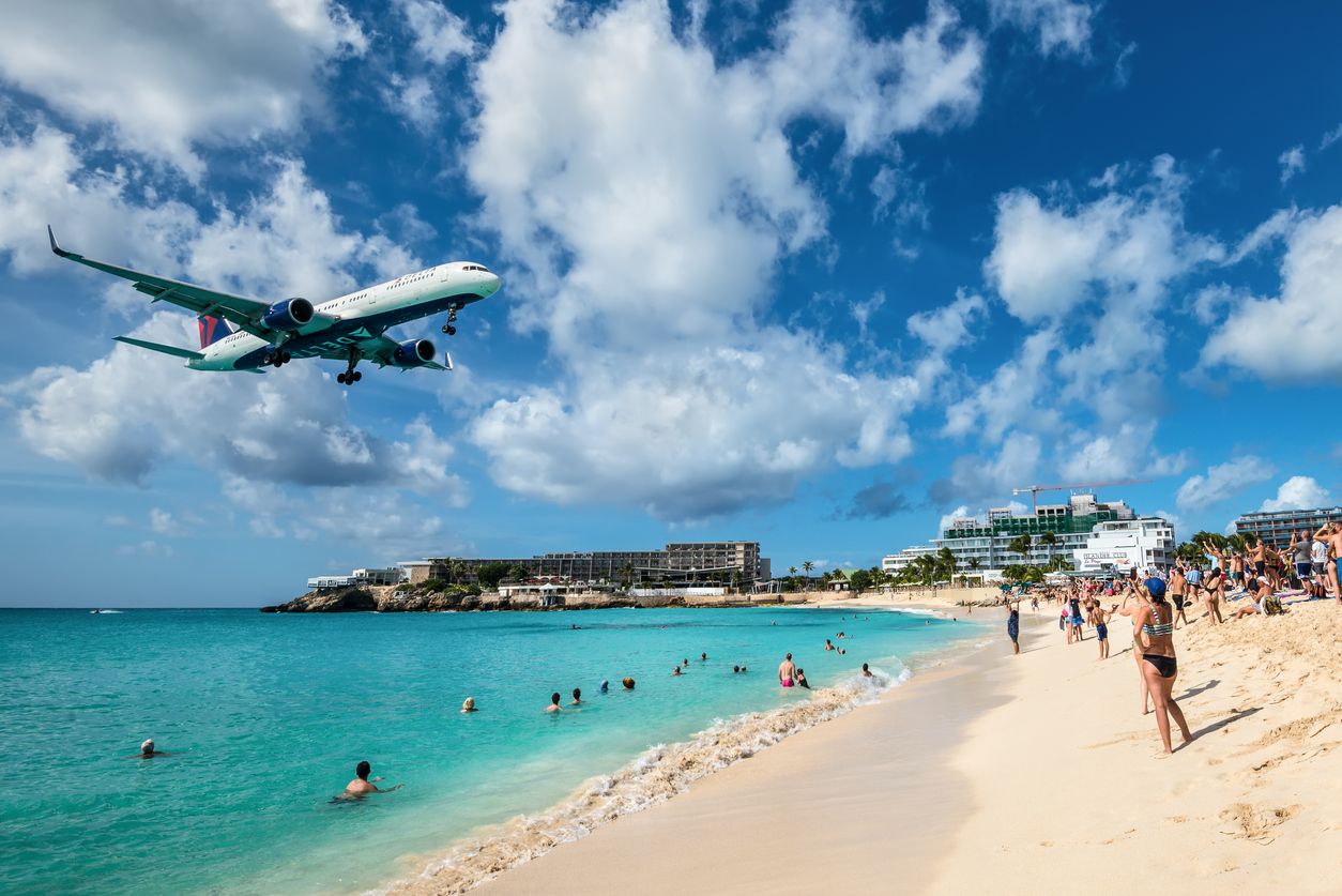 Maho Beach, em Sint Maarten