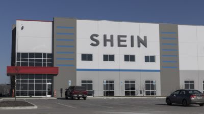 Fachada do centro de distribuição de e-commerce SHEIN