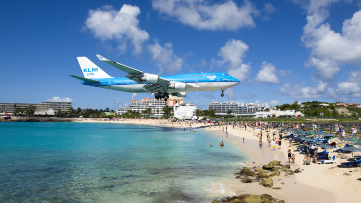 Maho Beach, em Sint Maarten