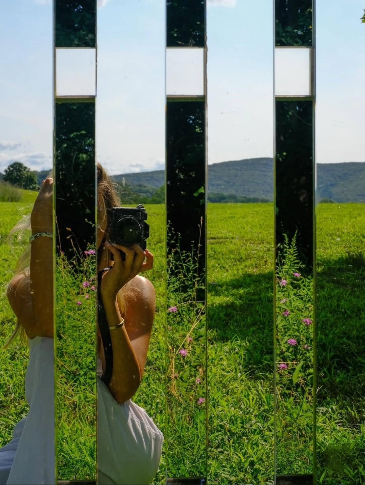 Alyson Shotz, "Mirror Fence," 2003 (refabricated 2014)