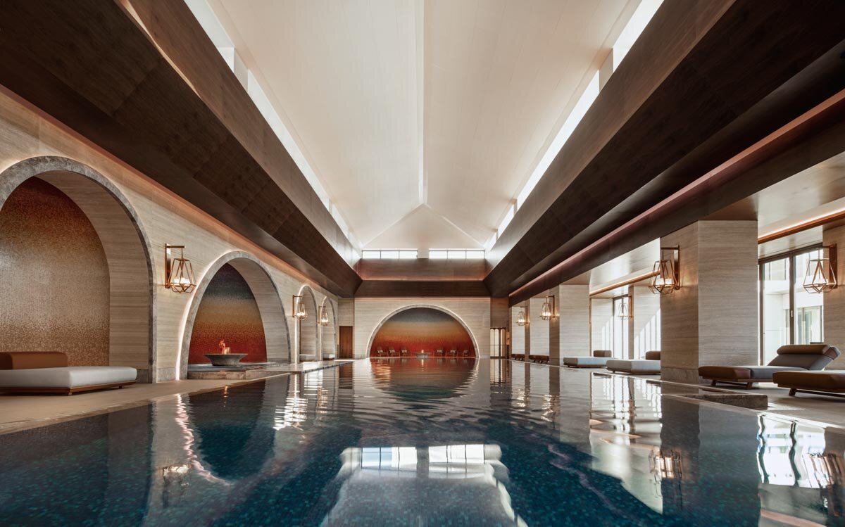 Piscina coberta do Chenot Espace