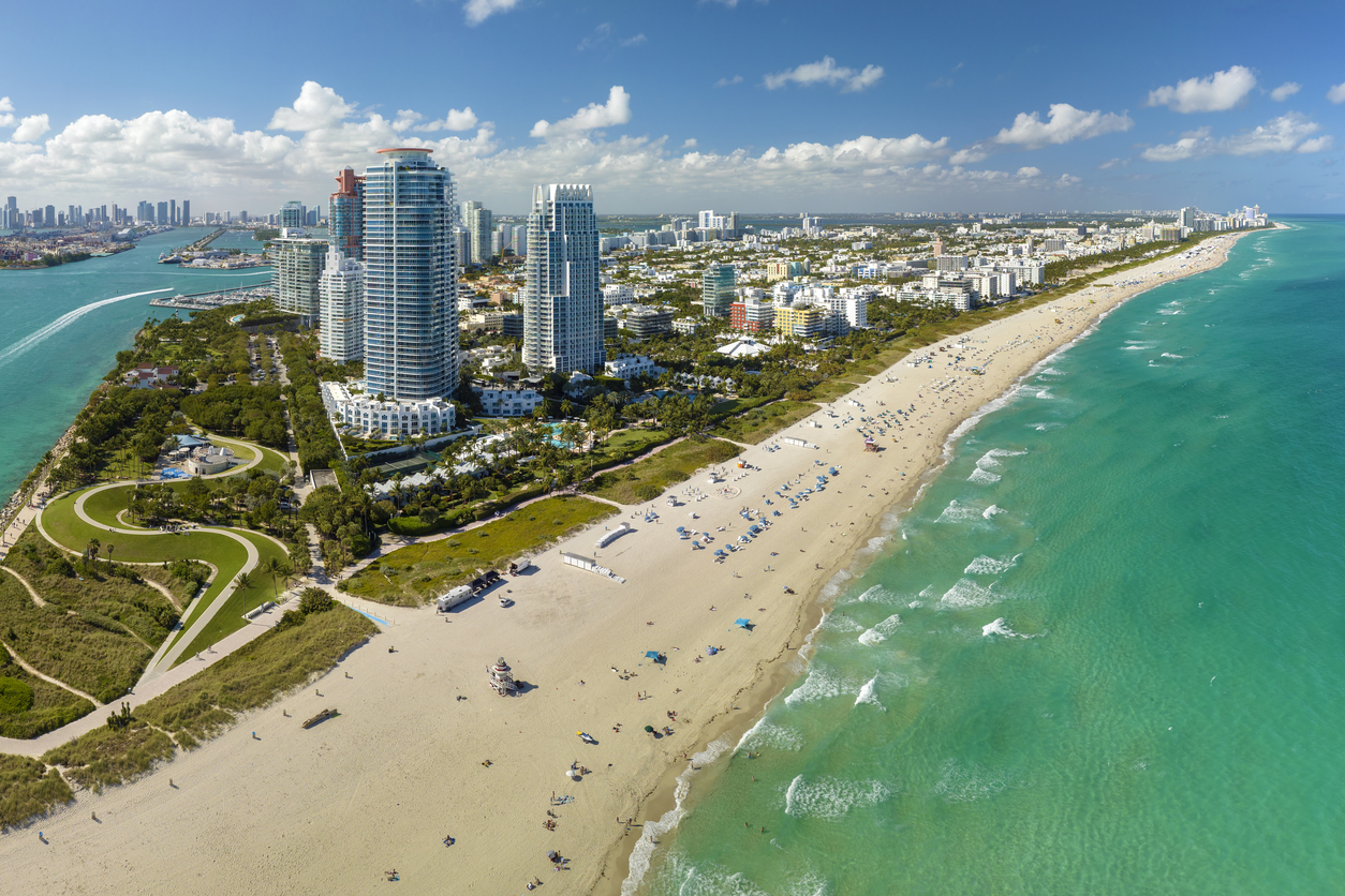 Miami apresentou 25% menos buscas por passagens ao Brasil conforme o ranking do KAYAK