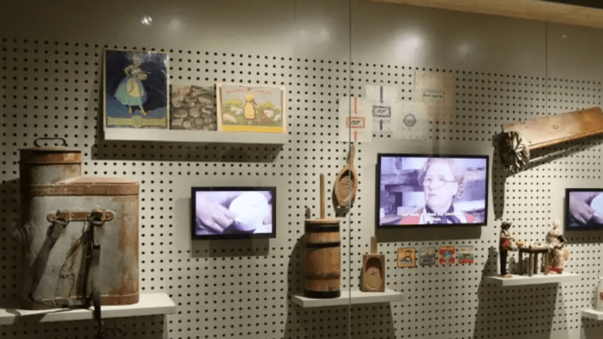 Exposição no Musée Vivant du Fromage, em Paris
