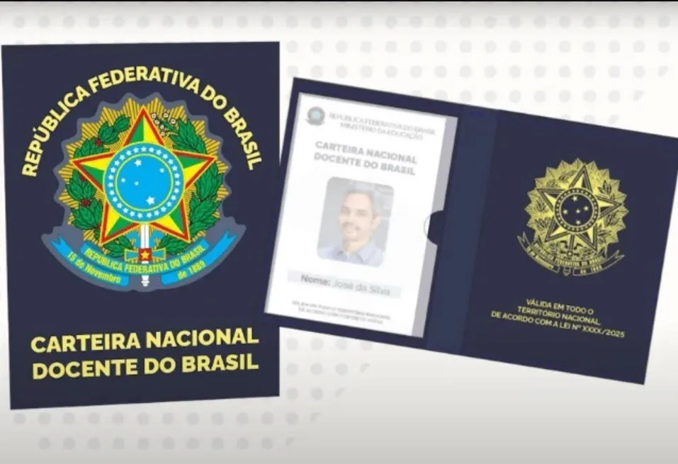 A nova carteira de identificação será destinada a professores das redes pública e privada • Reprodução/MEC
