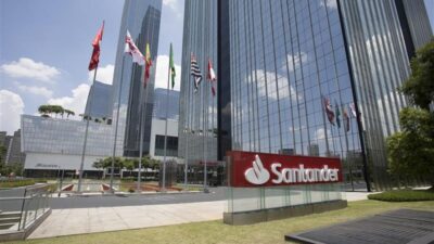 Fachada do Santander Brasil (SANB11).