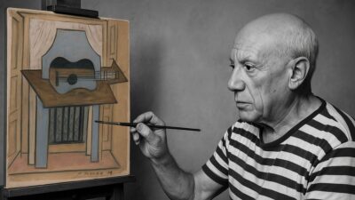 Imagem criada por inteligência artificial para ilustrar o desaparecimento de pintura de Pablo Picasso.
