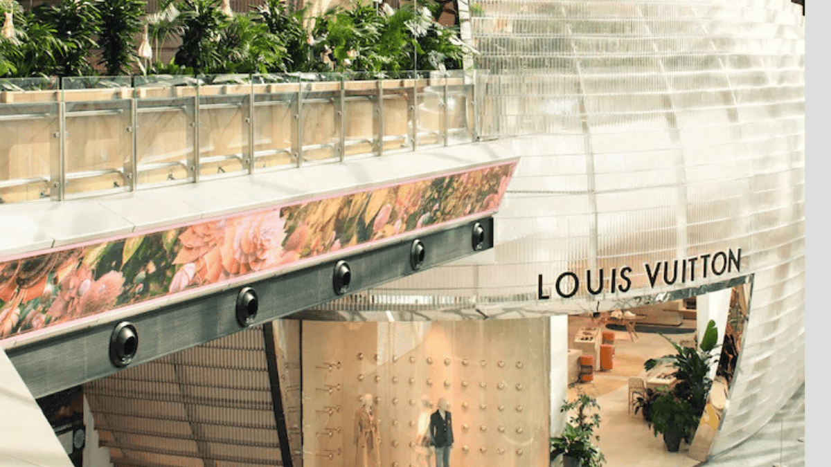 Exterior do Lounge Louis Vuitton