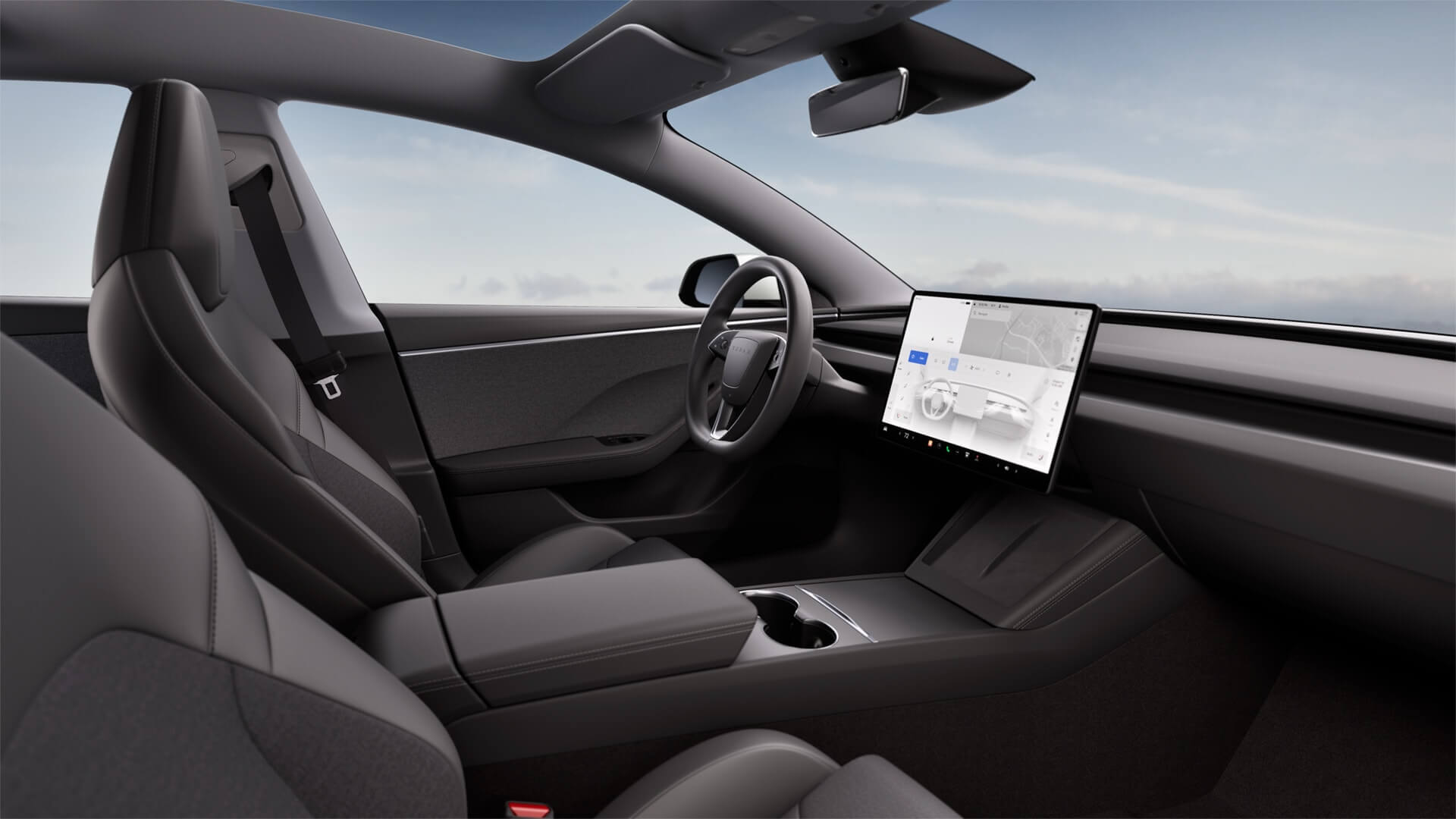 O interior do Model 3