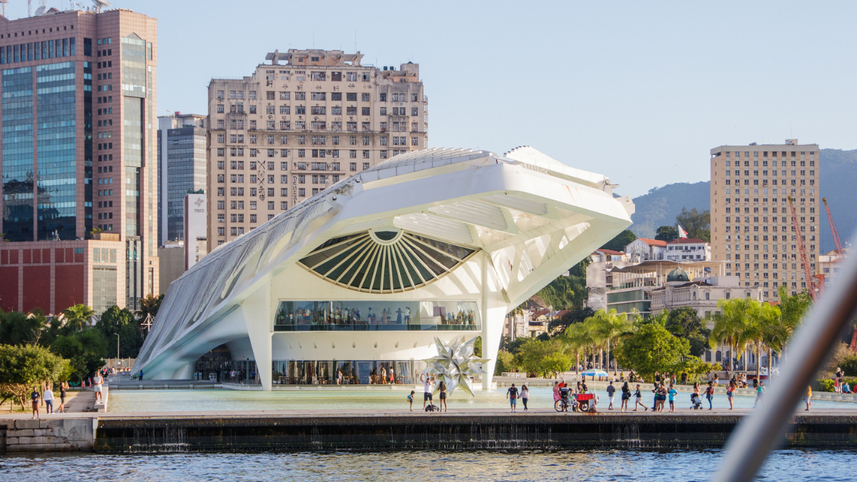 Vista do Museu do Amanhã, no Rio de Janeiro