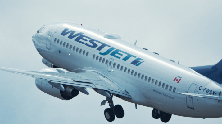 A WestJet ficou em 1º lugar no ranking, por cobrar para reclinar os assentos