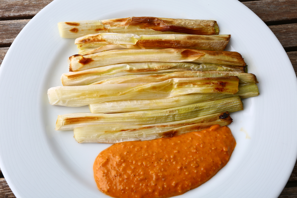 Calçots, uma especialidade local