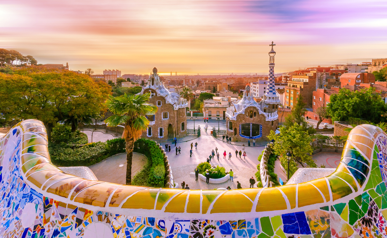 Parc Guell, em Barcelona