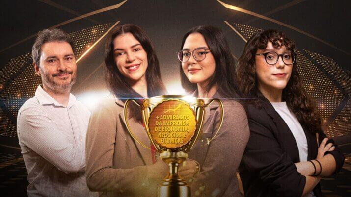 Vinícius Pinheiro, Julia Wiltgen, Camille Lima e Bia Azevedo, jornalistas do Seu Dinheiro finalistas do Prêmio +Admirados da Imprensa de Economia, Negócios e Finanças
