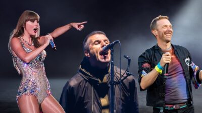 Taylor Swift, o vocalista Liam Gallagher, da banda Oasis e Chris Martin, do Coldplay, atraem milhares de fãs aos seus cocertos
