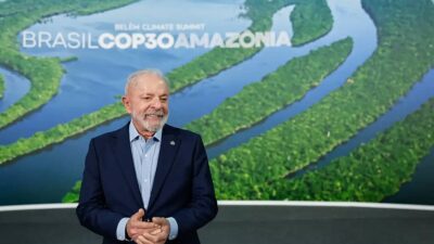 Presidente da República, Luiz Inácio Lula da Silva, durante a recepção oficial dos Chefes de Delegação da Cúpula do Clima (COP30)
