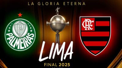 Final da Libertadores 2025 entre Palmeiras x Flamengo