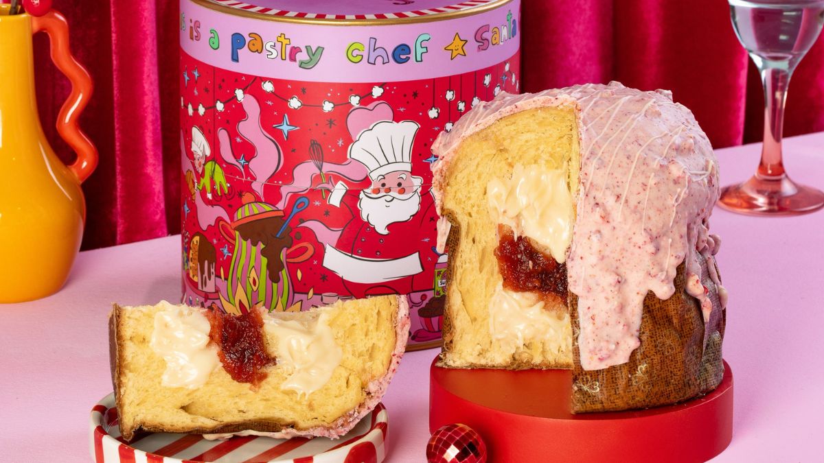 O Pandoro de Yuzu e Morango, da Mica Chocolates