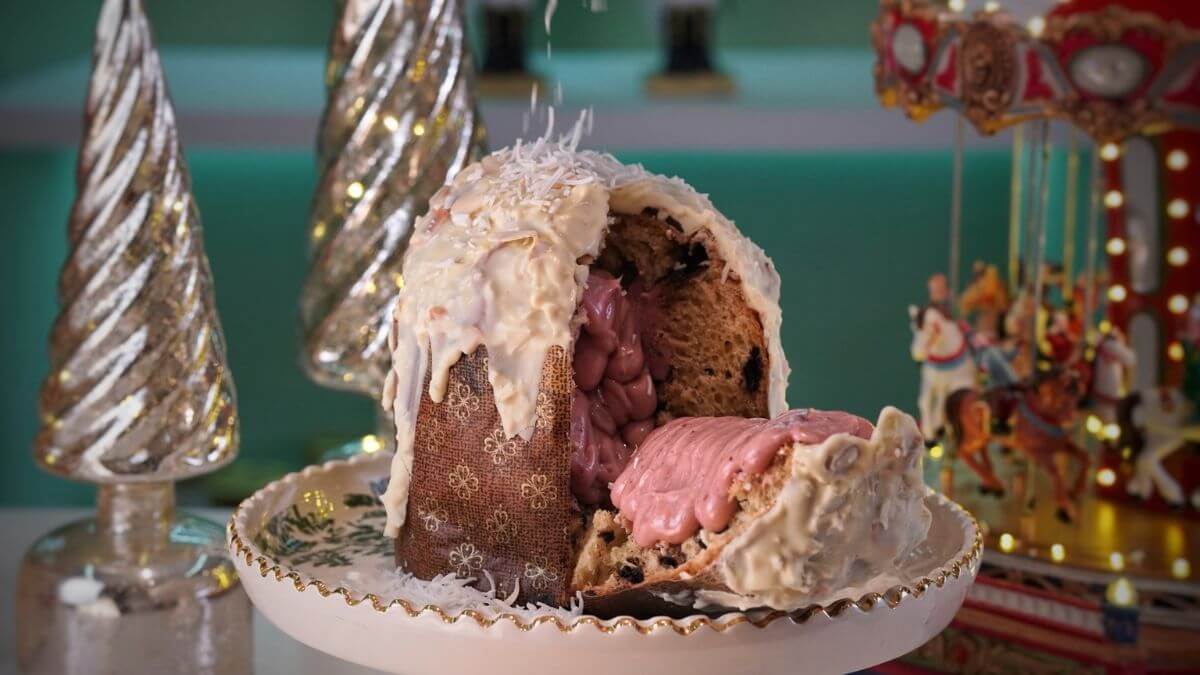 O Panettone Amarena com Coco e Amêndoas, da Flakes