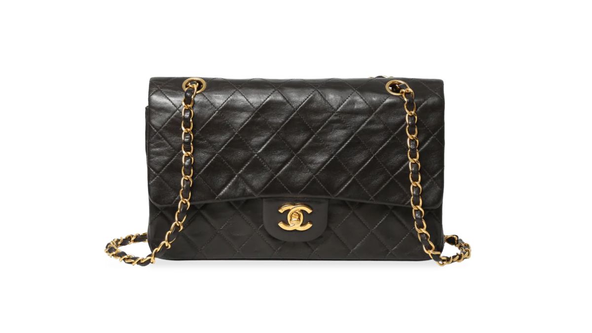 Vintage Medium Classic Double Flap Lambskin, da Chanel, vendida na Gringa