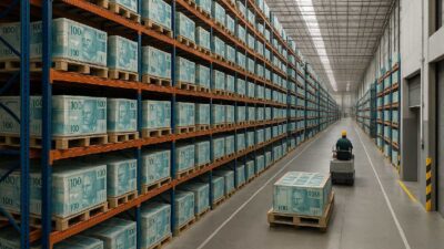 centro de distribuição de fundo imobiliário logístico que paga dividendos com notas de 100 reais