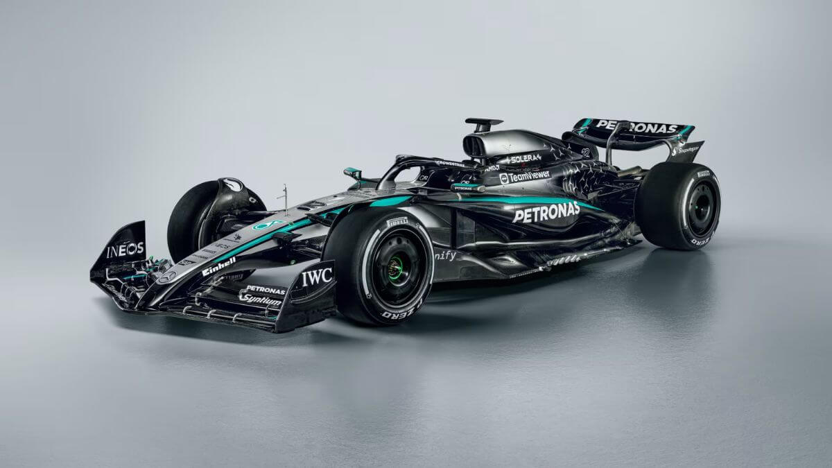 O carro da Mercedes na temporada 2025 da Fórmula 1
