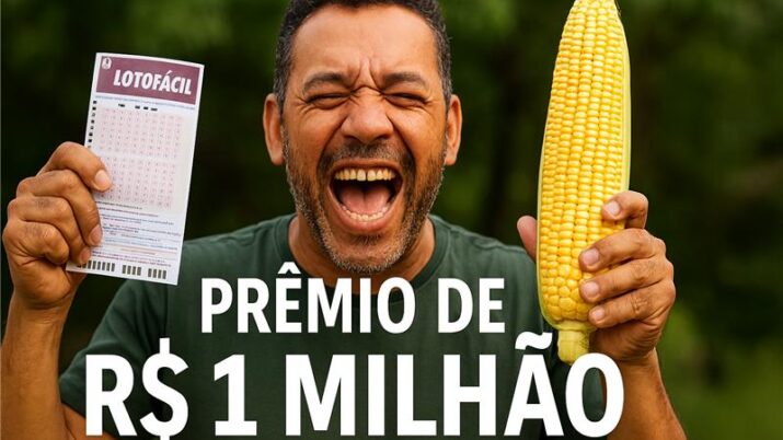 Uma aposta leva sozinha prêmio de R$ 1 milhão na Lotofácil.