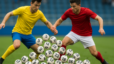 Bola dividida nas loterias da Caixa.
