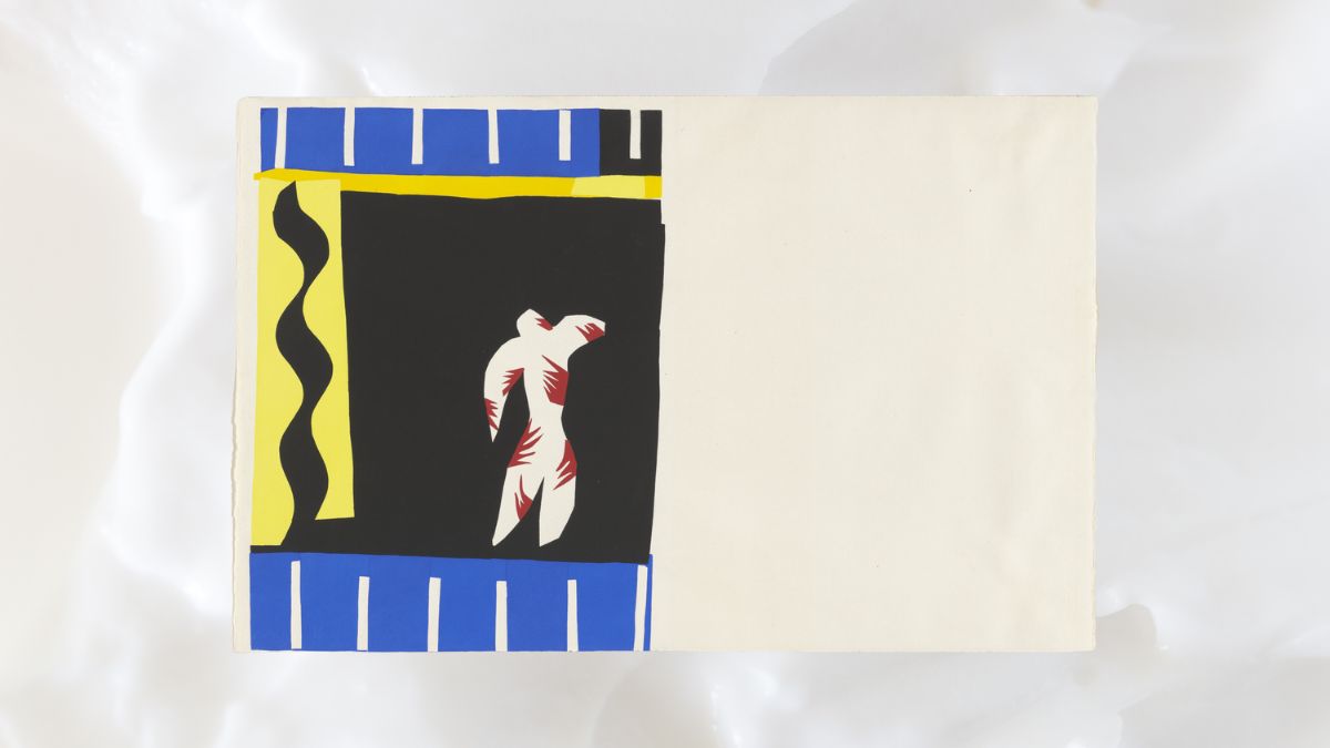 O Palhaço, Henri Matisse, 1947, pochoir (estêncil colorido à mão), da série Jazz