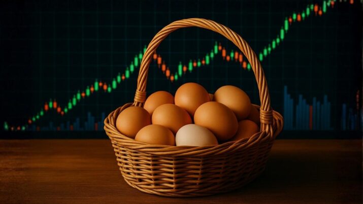 Ovos na cesta diversificar investimentos