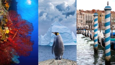Grande Barreira de Corais, na Austrália, geleiras na Antártica e gôndolas de Veneza: o turismo pode colocar estes locais em risco?