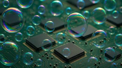 bolha inteligência artificial chips de computadores